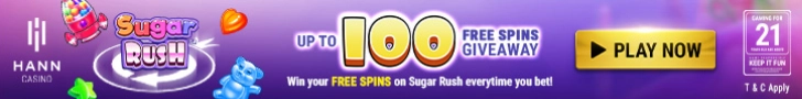 Hann Casino - Sugar Rush Free Spin Promotion